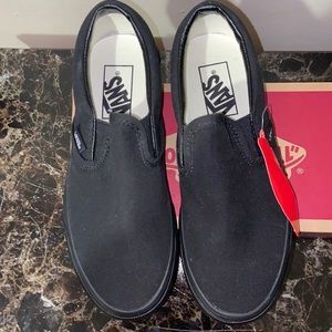 Black vans slip-on